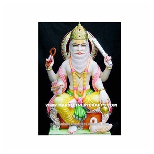 Artistic Marble Vishwakarma Murti for Worship - Product Image 1
