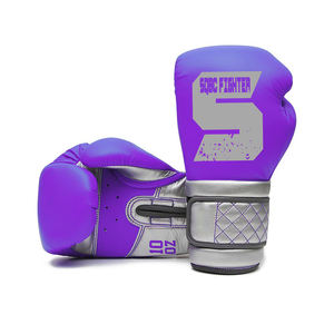 2023 Guantes de entrenamiento de boxeo de cuero de microfibra de grado profesional de alta calidad personalizados de fábrica y guantes de combate de boxeo - Product Image 6