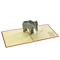 Tarjetas de invitación de impresión personalizadas, venta al por mayor, elefante, Animal, OEM, ODM, diseño, proveedor de Vietnam