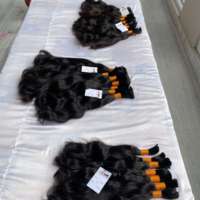 Extensión de cabello rizado Natural sin procesar, pelo rizado Natural a granel, sin procesar, con cutícula