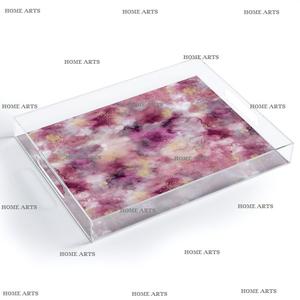 Plateau de service en acrylique transparent pour thé et café Plateau de service pour collations et fruits de taille personnalisée de meilleure qualité à vendre - Product Image 4