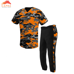 Uniforme de baseball respirant personnalisable OEM pour hommes et femmes vente en gros pas cher uniforme de sport de sublimation vierge - Product Image 2