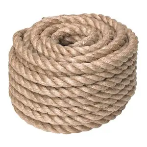 Cuerda de coco, cesta de cuerda trenzada de algodón de yute fuerte reciclada para empacar productos, apretar cerca de bambú, el precio más barato