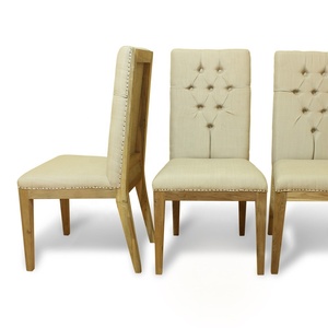 Sillas de comedor de madera maciza con acabado desgastado antiguo, reciclar madera de teca - Product Image 5