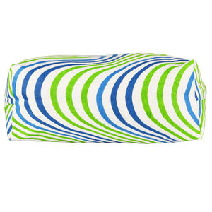 Bolso de compras ecológico con cremallera personalizada para mujer, bolsa de mano de lona reciclada de algodón con estampado de playa, con logotipo - Product Image 3