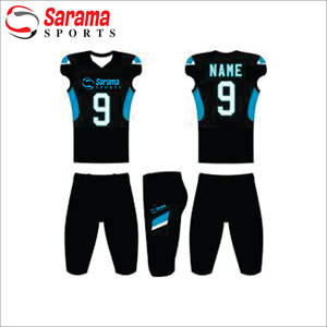 Uniforme de fútbol americano personalizado de Calidad única al por mayor/equipo 100% poliéster con logotipo y tamaño, - Product Image 1