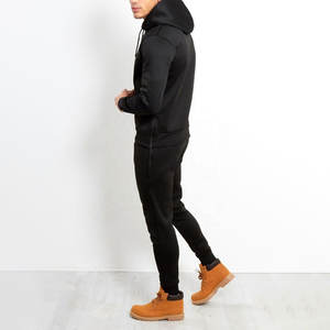 Hombres pullover HOODIE canguro bolsillo polar pantalón completo 2 piezas tracks traje conjunto para el invierno chándal - Product Image 6