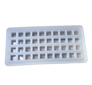Best Selling 40 Cavity Silicone Fácil Liberação <span class=keywords><strong>Mini</strong></span> <span class=keywords><strong>Ice</strong></span> <span class=keywords><strong>Cube</strong></span> Bandeja Quadrada para Home Kitchen <span class=keywords><strong>Ice</strong></span> Cream Making - Product Image 6