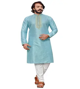 Fancy Designer Party And Function Wear Pyjama Kurta Churidar imprimé en soie traditionnelle Readymade Dernière collection