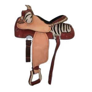 Selle de cheval de style occidental en cuir DD de haute qualité avec siège de cheveux Fabrication supérieure pour l'équitation - Product Image 1