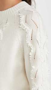 ชุดเดรสสเวตเตอร์ผ้าไนลอนลายทาง35ชิ้นของผู้หญิง35% 30% เส้นใยโพลีเอสเตอร์เส้นใยยาวพิเศษมีกระดุมป้องกันฤดูหนาวฤดูใบไม้ผลิ - Product Image 5