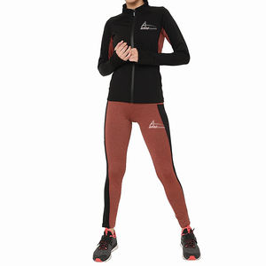 Wholesale <b>Women's</b> Block Tracksuits Fleece Running Wear Sports <b>Sweat</b>-Suits in Contrast Color for Ladies - Product Image 1