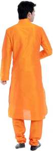 Pyjama Kurta en soie pour hommes, robe de mariage traditionnelle indienne, vêtement de styliste Kurta, nouvelle collection - Product Image 2