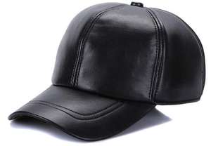 QUEENA Unisex de los hombres de la marca de cuero genuino de piel de oveja gorra de béisbol 100% cuero real de arnés ajustable de las Mujeres golf sombrero casual - Product Image 3