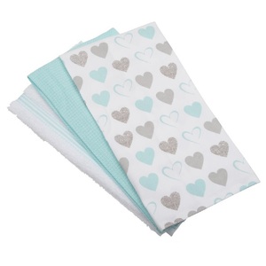 Certificat GOTS 100% coton biologique naturel, pas cher, design imprimé personnalisé, rayures teintées, torchons de cuisine, impression numérique - Product Image 5