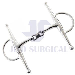 Broca de serpiente de caballo para mejilla completa, con losange, Unión doble gruesa, ovalada, acero inoxidable - Product Image 3