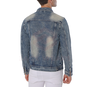 Pakistan fait de haute qualité hommes imperméable coupe-vent jean veste 100% coton col montant essentiel pour la saison d'hiver - Product Image 6