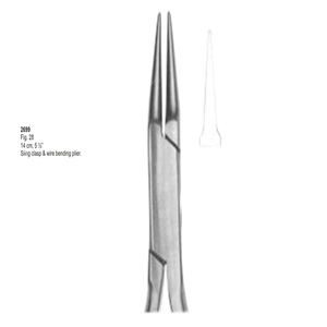 FRESNO SURGE Fermoir à élingue et pince à cintrer les fils Pince orthodontique dentaire Fig.28 14 Cm,5 1/2 ''FS:2699 - Product Image 1