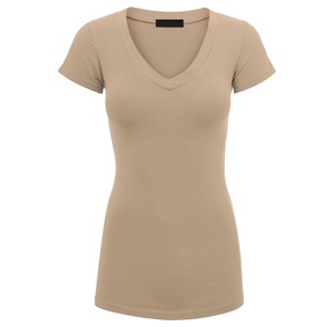 T-shirts décontractés d'extérieur pour femmes, style long et tendance, à manches courtes, prix abordable, en solde - Product Image 3
