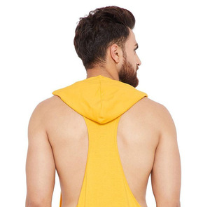 <b>Mens</b> Hooded Stringer Vest Gym Sports Hooded <b>Singlet</b> for <b>Men</b> Workout tank Tops Casual Sleeveless Hoodies on Wholesale Price - Product Image 6