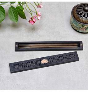 Caja de incienso de madera para decoración del hogar, soporte de palo de placa de madera con forma rectangular para la Oficina y el hogar - Product Image 2