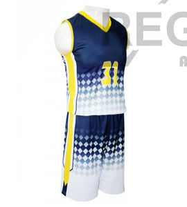 Venta al por mayor mejor calidad personalizado sublimación impresión baloncesto uniforme profesional conjunto transpirable de talla grande 100% poliéster - Product Image 1