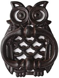 Aldaba de puerta de latón con diseño de flores - Product Image 3