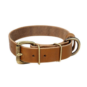 2024 Luxury Genuine Leather Dog <b>Collar</b> Customized Large Size Durable Metal Buckle Animal Print <b>Lace</b> Personalized - Product Image 4