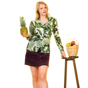 Blusa de algodón satinado blanco para mujer, blusas de talla grande, camisas básicas de oficina para mujer, camisas de manga larga, Top de popelina con patrón Floral Formal - Product Image 6