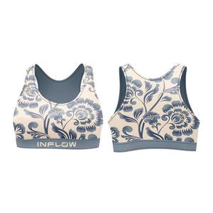 Transpirable personalizado sublimado cintura elástica ecológica 1 señora deportes entrenamiento mameluco Onesie Yoga sujetador cuatro vías estiramiento - Product Image 3