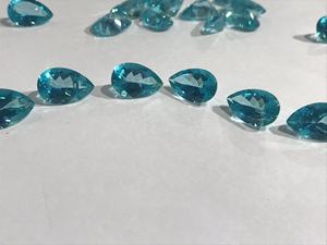 Topacio Natural Color Paraiba, Forma de Pera, Piedras Preciosas Sueltas - Product Image 4