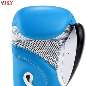 Guantes de boxeo de entrenamiento de lucha OEM con logotipo personalizado profesional de cuero real - Product Image 3
