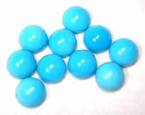 Supply Natural Arizona Turquoise Stones Cabochon and Faceted Cut Gemstones Loose Jewelry DIY Stone Blue Turquoise