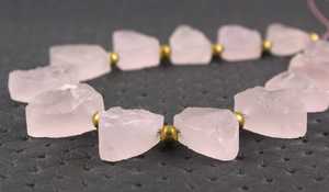 พลอยควอตซ์กุหลาบธรรมชาติ13ชิ้น,ทำด้วยมือรูปทรงมาร์คีส์กึ่งหยาบไม่ผ่านการอบผิว - Product Image 4