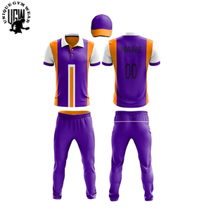 UNIQUE GYM WEAR Uniformes de Cricket de Manga Corta para Hombre, Impresión Digital, Tela Inteligente, Elástica, Transpirable y Ecológica 100% - Product Image 2