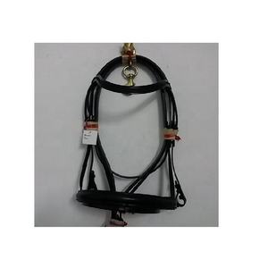 Brida de caballo de cuero genuino de alta calidad, banda para la frente con canal vacío y relleno de cuero de oveja supersuave - Product Image 1