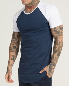 Meilleur prix T-shirt décontracté à col rond pour hommes 100% coton respirant séchage rapide manches courtes coupe confortable solide Logo personnalisé - Product Image 4