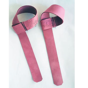 Venta al por mayor de muñequeras de entrenamiento de gimnasio logotipo personalizado ajustable de nailon y neopreno muñequera de cuero para levantamiento de pesas - Product Image 2