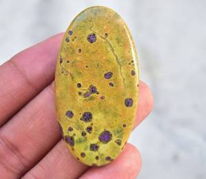 Piedra serpentina pulida en caliente con Stichtite, cabujones de piedras preciosas sueltas curativas - Product Image 3