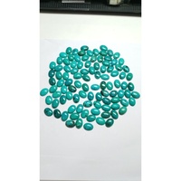Cabochon ovale de haute qualité 10x14 mm en turquoise Tibatee naturelle bleu-vert, pierre précieuse lâche, haute qualité, effet calibré, dos plat