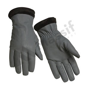 Gants habillés en cuir de daim sur mesure, style uni, pour une utilisation décontractée en hiver - Product Image 3