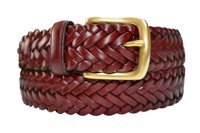 Ceinture en cuir tressé pour homme, femme, fille et garçon, boucle en laiton solide, style tactique, personnalisée