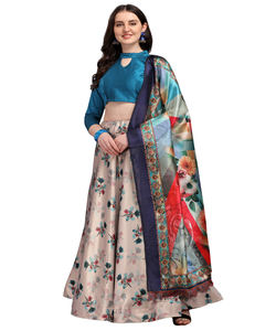 Heavy última Georgette bordado secuencia trabajo lehenga choli con dupatta recepción desgaste precio al por mayor Ropa Étnica - Product Image 5