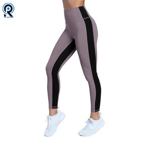 Venta al por mayor Fitness Mujeres Deporte Leggings sin costuras Cintura alta Elástico Sólido Yoga Leggings Gimnasio Pantalones Ropa deportiva - Product Image 4