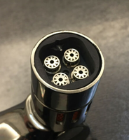 Briquet, briquet à neige, briquet à triple flamme, feu au butane coupe-vent peut être complété avec un briquet à gaz, avec boîte-cadeau, 2 paquets