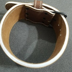 เข็มขัดฝึกออกกำลังกายสำหรับเล่นยิมหนัง PU พรีเมี่ยมปรับแต่งได้2021โลโก้ได้ตามต้องการ - Product Image 4