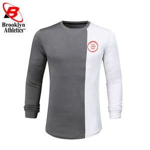 2021ขายร้อนใหม่แฟชั่นถนนสวมใส่ผู้ชายว่างเปล่าแขนยาวเสื้อยืดสำหรับ Unisex - Product Image 2