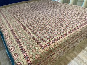 Ajrakh-colcha de algodón con estampado floral, colcha India hecha a mano - Product Image 6