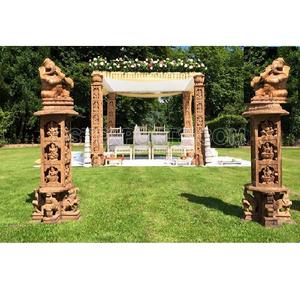 Mandap Tradicional Tallado para Bodas, Estilo Saraswati, para Bodas al Aire Libre en el Reino Unido, el Mejor Mandap del Sur de la India - Product Image 1