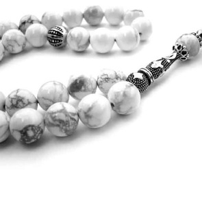 Tasbeeh High Quality Beads <b>Muslim</b> Praying Beads <b>Muslim</b> Tasbihe Ramadan <b>Gift</b> Religious Tasbih 10mm 33pcs Gemstone Round Tasbih - Product Image 5